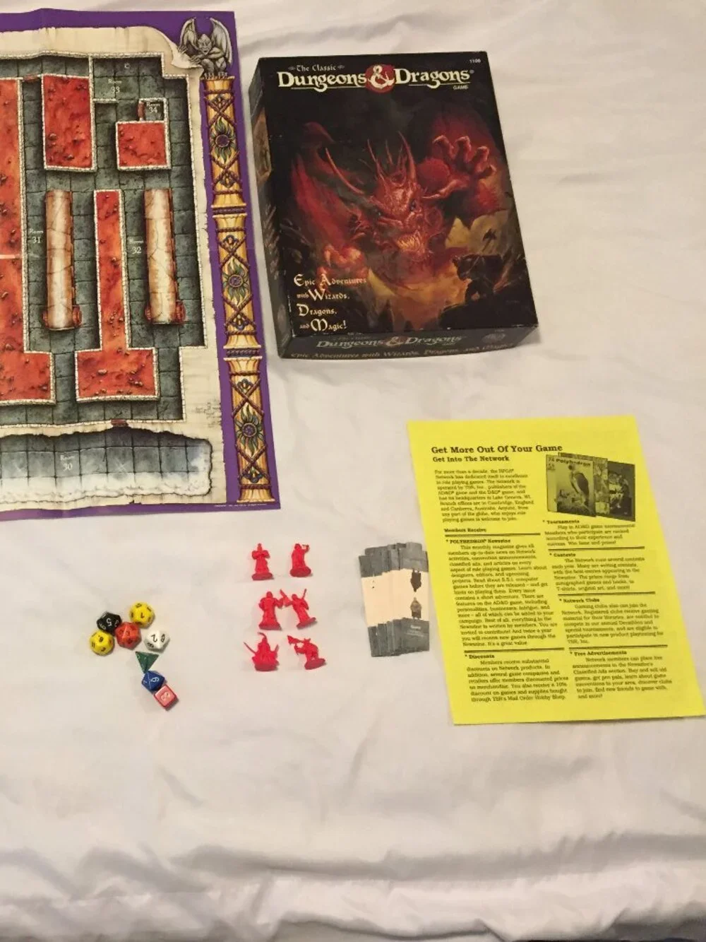 The Classic Dungeons & Dragons Game Box Set 1994 *INCOMPLETE* AS SHOWN TSR 1106